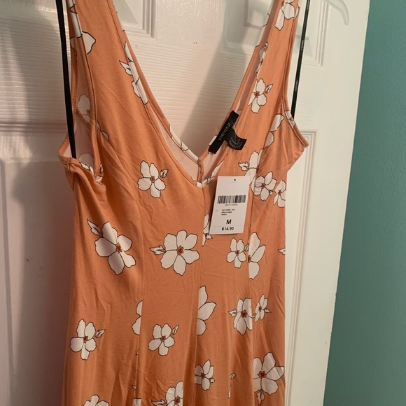 Peach Floral print Dress - Picture 5 of 6
